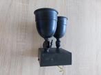 Plafondspot 2 lampen, Ophalen, Gebruikt, Metaal of Aluminium, Led