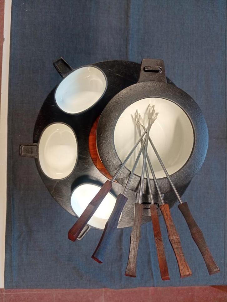 Digsmed Denmark design teakhout vintage 1960, Elektronische apparatuur, Fonduesets, Ophalen