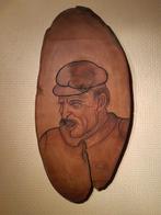 Bert Van den Broeck, Houtsculptuur 40x75cm, Antiek en Kunst, Ophalen of Verzenden