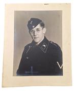 duitse ww2 panzer portret foto in de afmeting  17.5xx23.5 cm, Verzamelen, Militaria | Tweede Wereldoorlog, Ophalen of Verzenden