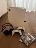 Playstation 5 disc, incl 2 controllers en 3D Pulse Headset, Games en Spelcomputers, Spelcomputers | Sony PlayStation 5, Ophalen