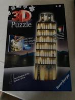 3D puzzel Ravensburger Scheve toren van Pisa met lampjje, Comme neuf, Enlèvement ou Envoi, Moins de 500 pièces, Rubik's Cube ou Puzzle 3D