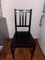 Eetkamerstoelen 6- Ikea - STEFAN - bruinzwart Incl. Kussens, Ophalen, Gebruikt, Zwart