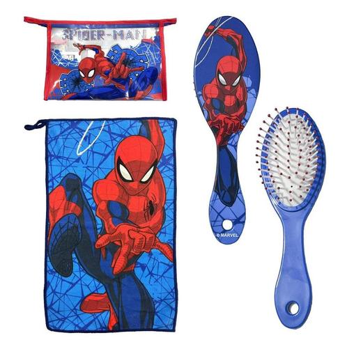 Spiderman Toilettas Gevuld - 3 Delig - Marvel, Handtassen en Accessoires, Toilettassen, Nieuw, Jongen, Blauw, Ophalen of Verzenden