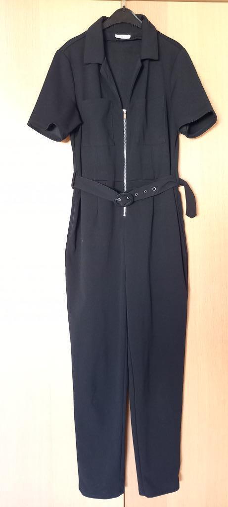zwarte jumpsuit, Kleding | Dames, Jumpsuits, Gedragen, Maat 38/40 (M), Zwart, Ophalen of Verzenden