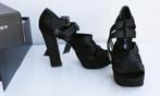 Prachtige open schoenen van Rodolphe Menudier 38.5, Kleding | Dames, Zwart, Ophalen of Verzenden, Zo goed als nieuw, Schoenen met hoge hakken