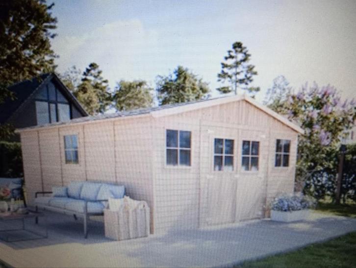 TIMBELA tuinhuisje van 20 m2 nieuw, nooit gemonteerd, Tuin en Terras, Tuinhuizen, Nieuw, Tuinhuis, Hout, Ophalen