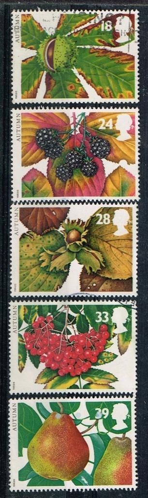 Timbres-poste d'Angleterre - K 4350 - saison d'automne