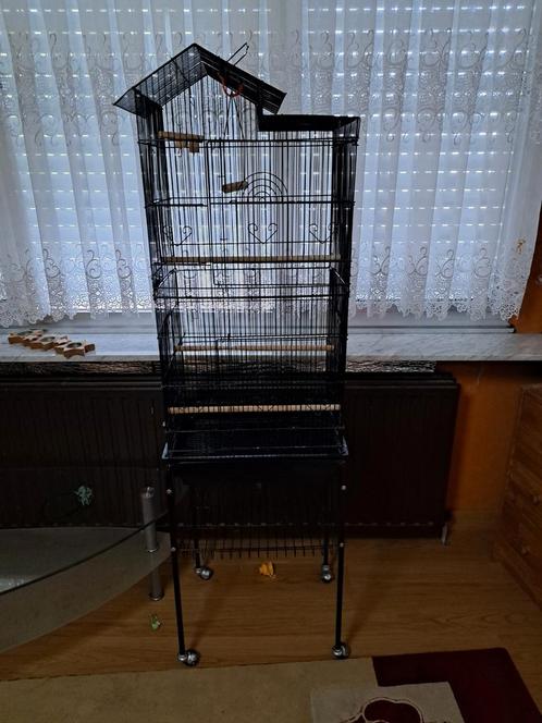 Cage à oiseaux‎46 x 35,5 x 99 cm ; 5,55 kg pour perruches..., Animaux & Accessoires, Oiseaux | Cages & Volières, Comme neuf, Cage à oiseaux