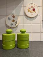 2 vintage plastic voorraadpotten van Vitri *Made in West Ger, Verzamelen, Ophalen of Verzenden, Huis en Inrichting