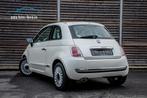 Fiat 500 1.2i Lounge Automaat / AIRCO / PANO DAK / HANDSFREE, Auto's, Stof, 1242 cc, 4 cilinders, Wit