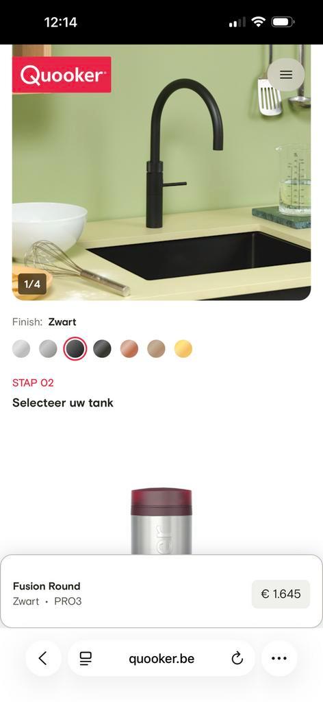 Quooker, Huis en Inrichting, Keuken | Keukenelementen, Nieuw, Zwart, Ophalen