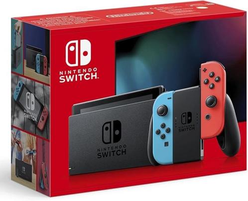 Nintendo Switch Console (Neon Blue/Neon Red), Games en Spelcomputers, Spelcomputers | Nintendo Switch, Nieuw, Switch Original