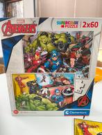 Puzzel Avengers (2 x 60 stuks) 5+, Ophalen of Verzenden, Zo goed als nieuw