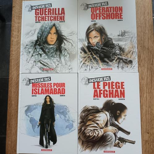 Insiders tomes 1 à 4, Boeken, Stripverhalen, Zo goed als nieuw, Meerdere stripboeken, Ophalen of Verzenden