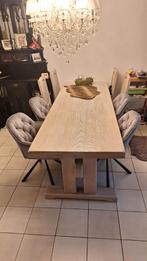 Massief eiken kloostertafel, Ophalen, Zo goed als nieuw