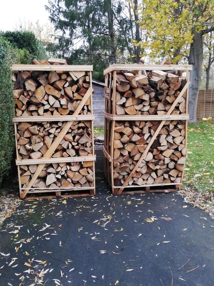 Box panier ou Palette de 3 steres +/- 2m3, Tuin en Terras, Brandhout, Blokken, Beukenhout, Verzenden