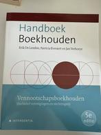 Handboek Boekhouden - Vennootschapsboekhouden (vijfde editie, Boeken, Ophalen, Zo goed als nieuw, Erik De Lembre; Patricia Everaert