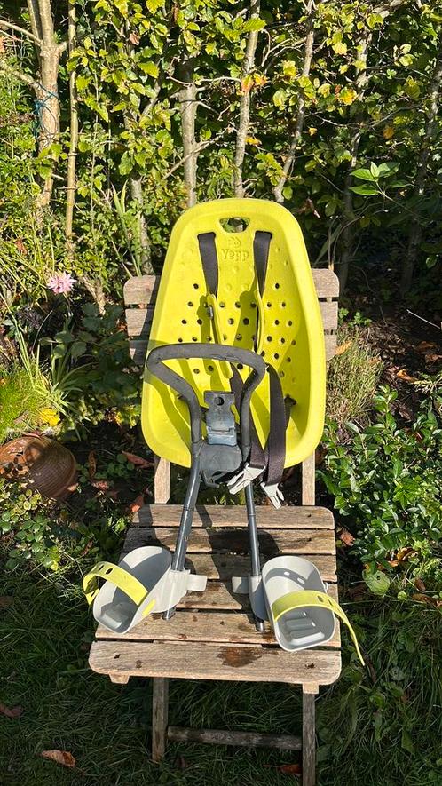 Yepp original, Fietsen en Brommers, Fietsaccessoires | Fietsstoeltjes, Gebruikt, Voorzitje, 0 t/m 13 kg, Voetsteuntjes, Ophalen