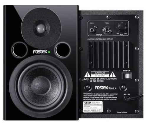 2x Fostex PM0.4 36W 4" Active Nearfield Studio Monitors, Audio, Tv en Foto, Luidsprekerboxen, Ophalen of Verzenden