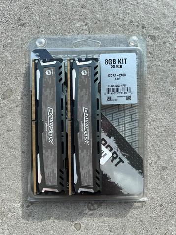 Crucial Ballistix Sport LT DDR4 RAM 2x4GB CL16 disponible aux enchères