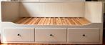 Bedbank met 3 lades, wit, 87x200 cm, Huis en Inrichting, Slaapkamer | Slaapbanken, Ophalen, Gebruikt, Wit, Tweepersoons