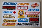 Stickervel stickerset stickers motorfiets moto sponsor