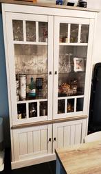 Kast vitrine YORK - Lariks & Crystal Oak Beige / NP 700 euro, Enlèvement, Comme neuf, Avec tablette(s)
