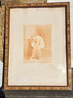 gravure pequegnot apres marc antoine, Antiek en Kunst, Kunst | Etsen en Gravures, Ophalen of Verzenden