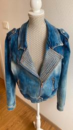 Moderne korte jeansjas maat S, Blauw, Zo goed als nieuw, Jasje, Maat 36 (S)