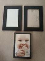3 zwarte kaders 10 x 15 cm, Huis en Inrichting, Minder dan 50 cm, Ophalen of Verzenden, Zo goed als nieuw, Minder dan 50 cm