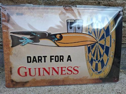 Origineel reclamebord Guinness Darts, Verzamelen, Biermerken, Nieuw, Reclamebord, Plaat of Schild, Overige merken, Ophalen of Verzenden