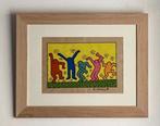 Keith Haring: tekening in premium frame, Antiek en Kunst, Kunst | Litho's en Zeefdrukken