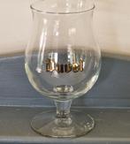DUVEL bierglas op voet met merknaam in goud, Duvel, Glas of Glazen, Ophalen of Verzenden, Zo goed als nieuw