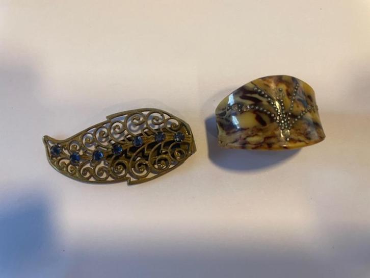 2 Vintage haarspelden - 1950-1960, Verzamelen, Retro, Overige typen, Ophalen of Verzenden