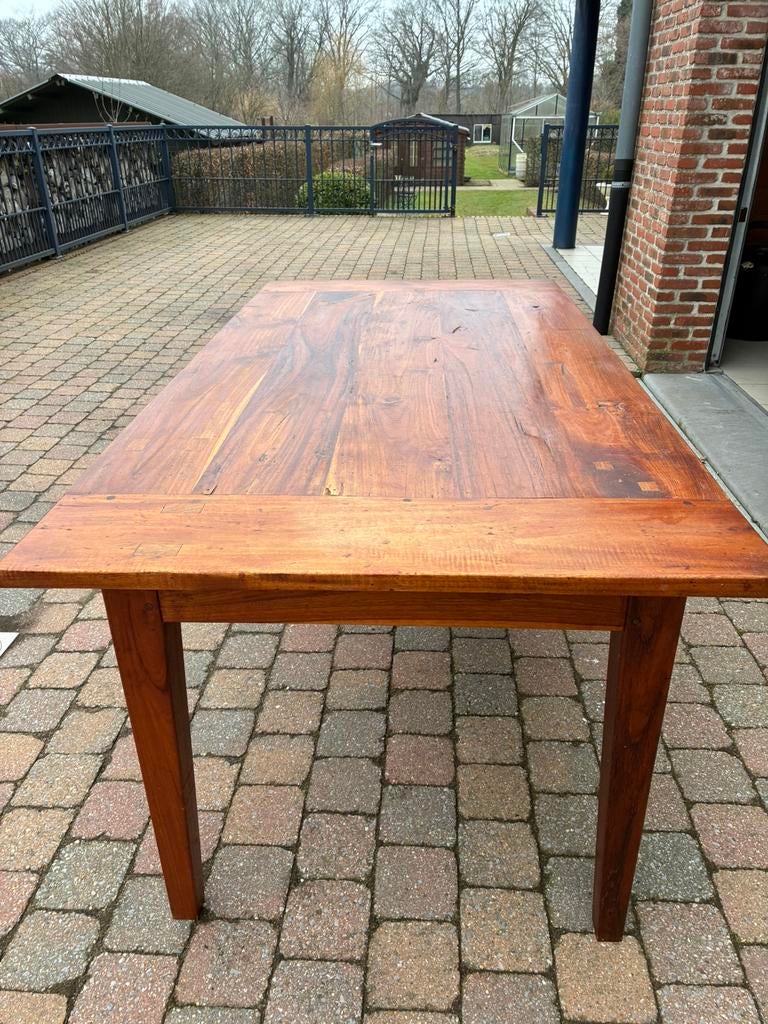 massief houten eettafel, Ophalen, Gebruikt