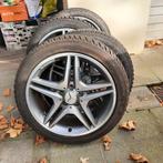 Velgen Mercedes AMG 18", met banden 225.45.18. winter 8mm., Auto-onderdelen, Banden en Velgen, Ophalen, Winterbanden, Band(en)