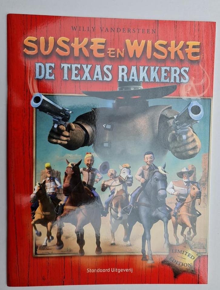 Suske en Wiske - De Texasrakkers met poster, Verzamelen, Stripfiguren, Zo goed als nieuw, Boek of Spel, Suske en Wiske, Ophalen of Verzenden