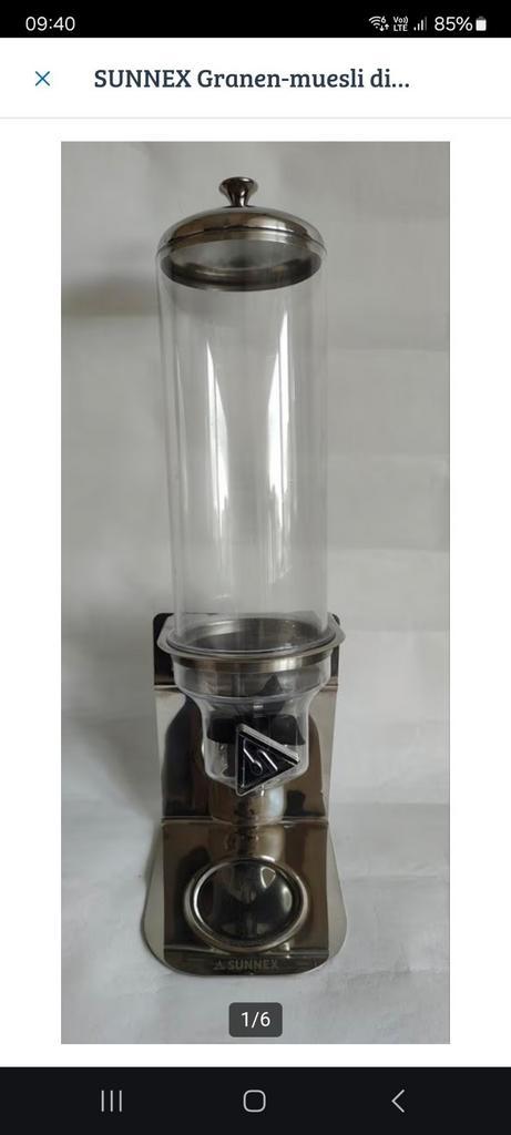 Sunnex dispenser muesli en granen, Elektronische apparatuur, Keukenmixers, Zo goed als nieuw, Ophalen