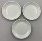 Arabia Finland Domino White, lot de 3 assiettes à petit-déje, Utilisé, Enlèvement ou Envoi, Assiettes(s)