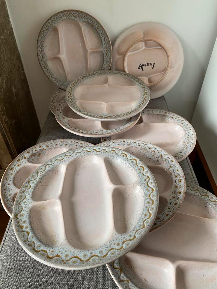 Assiettes Jean Austruy Vallauris, Antiquités & Art, Antiquités | Services (vaisselle) complet, Enlèvement