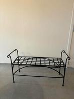Zwart metalen zitbank KWALITEIT, Huis en Inrichting, Ophalen