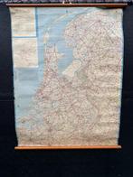 oude linnen landkaart Nederland, Livres, Atlas & Cartes géographiques, Carte géographique, Pays-Bas, Enlèvement ou Envoi