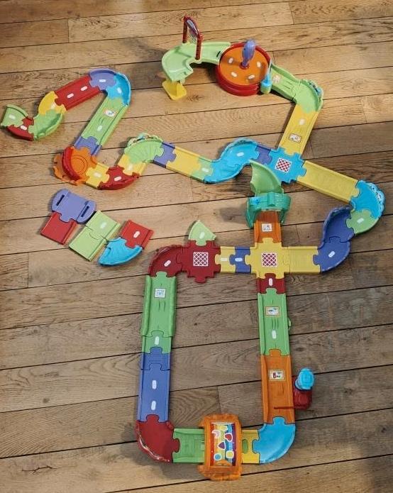 Set de rails Vtech et tutut bolides & animaux, Kinderen en Baby's, Speelgoed | Vtech, Gebruikt, 2 tot 4 jaar, Ophalen