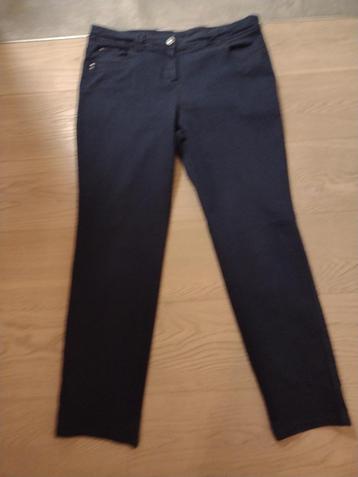 Pantalon bleu foncé pour femme taille 48