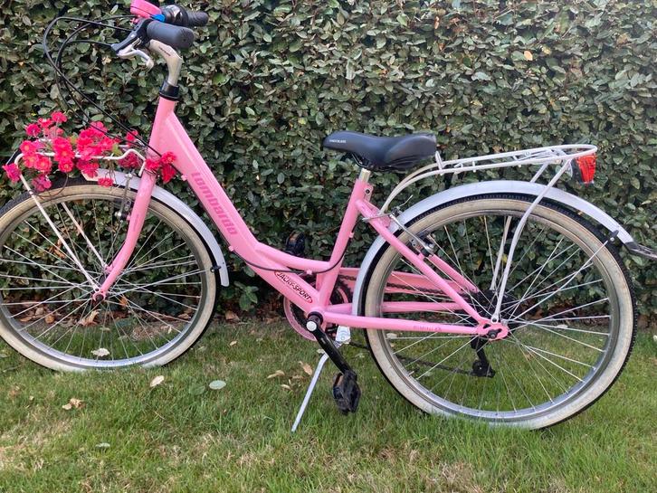 Fiets meisjes 24 inch lombardo,6versnellingen shimano, Fietsen en Brommers, Fietsen | Meisjes, Zo goed als nieuw, 24 inch, Ophalen