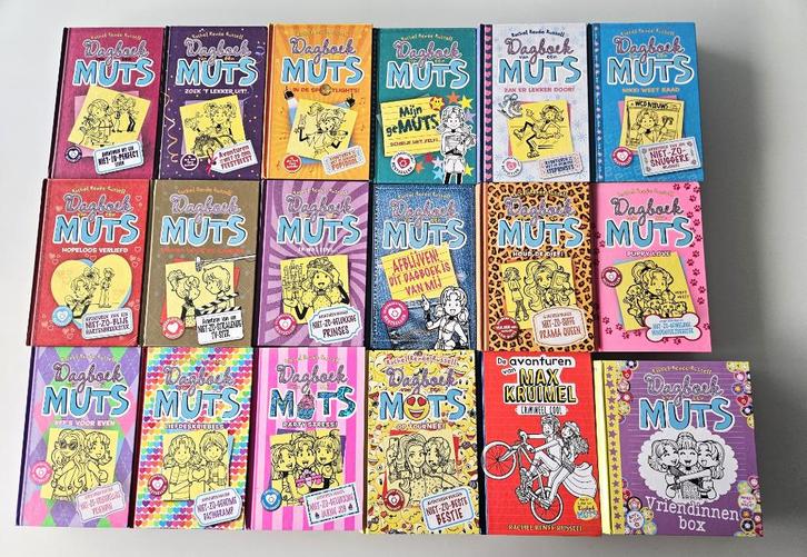 jeugdboeken :16 Dagboek van een Muts, 1 Max Kruimel en 1 box, Boeken, Kinderboeken | Jeugd | 10 tot 12 jaar, Ophalen of Verzenden