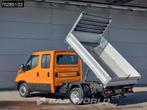 Iveco Daily 35C21 Open Laadbak Dubbel Cabine 210PK 3.0L Dubb, Auto's, Stof, Euro 6, Iveco, 7 zetels