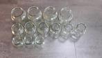 Set van 13 vintage glazen voorraadpotten, Ophalen, Gebruikt, Glas, Pot, Bus of Blik