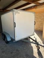 gesloten aanhangwagen twin, Ophalen of Verzenden, Gebruikt